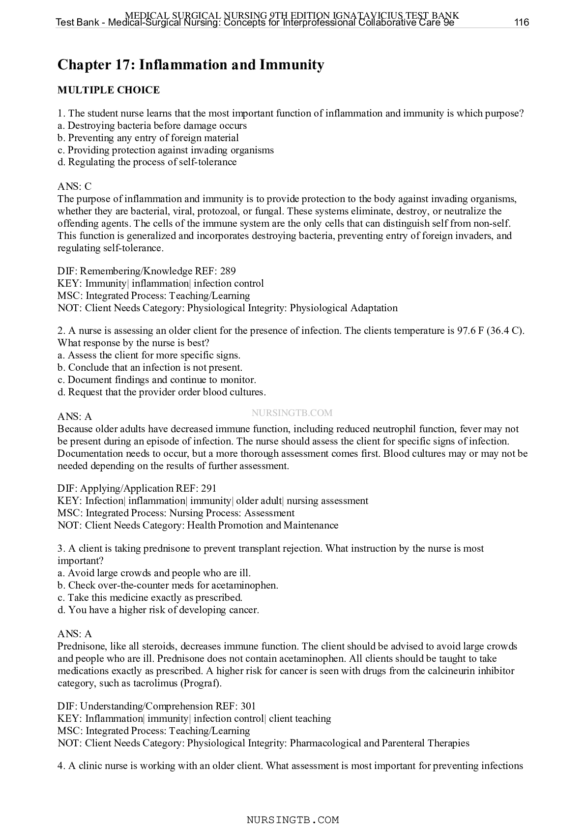 Preview image for Chapter 17: Inflammation and Immunity